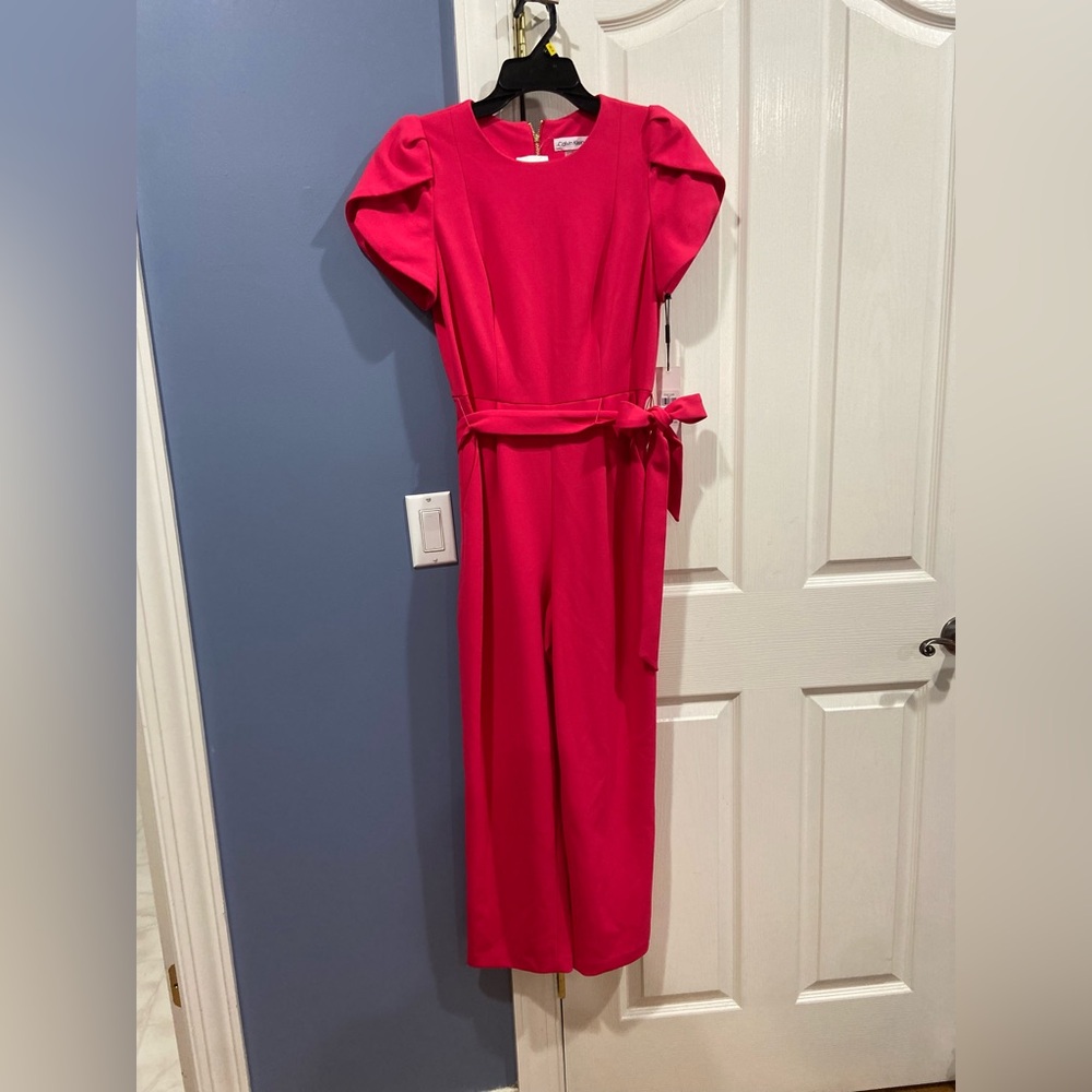 NWT Calvin Klein Junpsuit Pink size 6